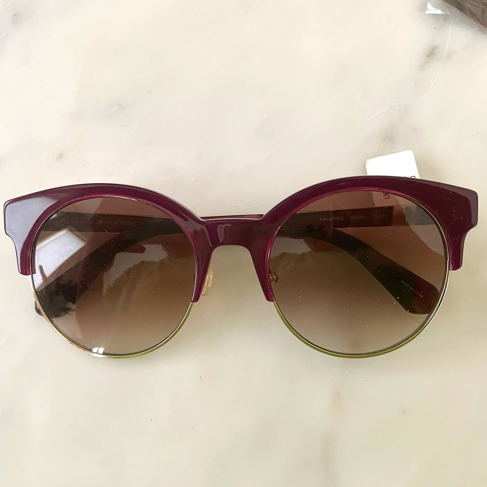NWT Kate Spade Burgundy Kaileen Sunglasses